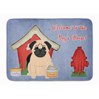 "Caroline's Treasures Dog House Collection Pug Fawn Floor Mat, 19"" x 27"", Multicolor"