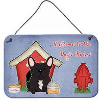 "Caroline's Treasures Dog House Collection French Bulldog Brindle Wall or Door Hanging Prints BB2763DS812, 8"" x 12"", Multicolor"
