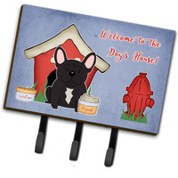 "Caroline's Treasures Dog House Collection French Bulldog Brindle Leash or Key Holder BB2763TH68, Triple"