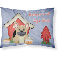 Caroline's Treasures Dog House Collection French Bulldog Cream Fabric Standard Pillowcase BB2764PILLOWCASE