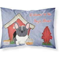 Caroline's Treasures Dog House Collection French Bulldog Black White Fabric Standard Pillowcase BB2766PILLOWCASE