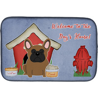 "Caroline's Treasures Dog House Collection French Bulldog Brown Dish Drying Mat, 14"" x 21"""
