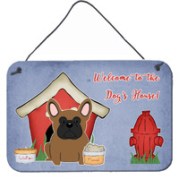 "Caroline's Treasures Dog House Collection French Bulldog Brown Wall or Door Hanging Prints BB2767DS812, 8"" x 12"", Multicolor"