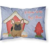 Caroline's Treasures Dog House Collection French Bulldog Brown Fabric Standard Pillowcase BB2767PILLOWCASE