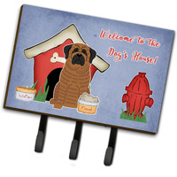 "Caroline's Treasures Dog House Collection Mastiff Brindle Leash or Key Holder BB2769TH68, Triple, Multicolor"