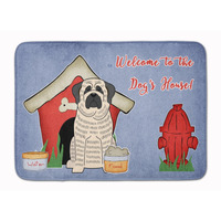 "Caroline's Treasures Dog House Mastiff Brindle White Floor Mat, 19"" x 27"", Multicolor"