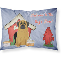 "Caroline's Treasures Dog House Collection Mastiff Fabric Standard Pillowcase BB2772PILLOWCASE, Multicolor"
