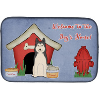 "Caroline's Treasures Dog House Collection West Siberian Laika Spitz Dish Drying Mat, 14"" x 21"""