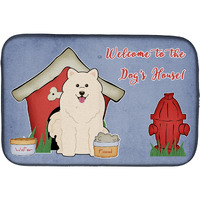 "Caroline's Treasures BB2784DDM Dish Drying Mat, 14"" x 21"", Dog House"