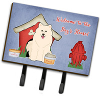 "Caroline's Treasures Dog House Collection Samoyed Leash or Key Holder BB2784TH68, Triple"