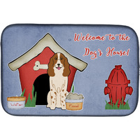 "Caroline's Treasures Dog House Collection Russian Spaniel Dish Drying Mat, 14"" x 21"""