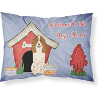 "Caroline's Treasures Dog House Collection Russian Spaniel Fabric Standard Pillowcase BB2785PILLOWCASE, Multicolor"
