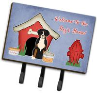 "Caroline's Treasures House Collection Greater Swiss Mountain Dog Leash or Key Holder BB2791TH68, Triple, Multicolor"