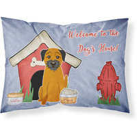 "Caroline's Treasures Dog House Collection Border Terrier Fabric Standard Pillowcase BB2793PILLOWCASE, Multicolor"