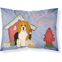 "Caroline's Treasures Dog House Collection Beagle Tricolor Fabric Standard Pillowcase BB2794PILLOWCASE, Multicolor"