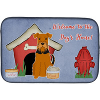 "Caroline's Treasures Dog House Collection Airedale Dish Drying Mat, 14"" x 21"""