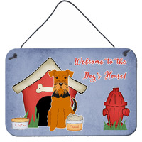 "Caroline's Treasures Dog House Collection Airedale Wall or Door Hanging Prints BB2795DS812, 8"" x 12"""