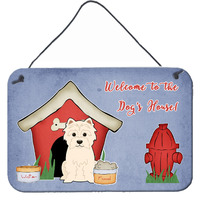 "Caroline's Treasures Dog House Collection Westie Wall or Door Hanging Prints BB2796DS812, 8"" x 12"""