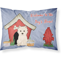 "Caroline's Treasures Dog House Collection Westie Fabric Standard Pillowcase BB2796PILLOWCASE, Multicolor"