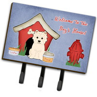 "Caroline's Treasures Dog House Collection Westie Leash or Key Holder BB2796TH68, Triple, Multicolor"