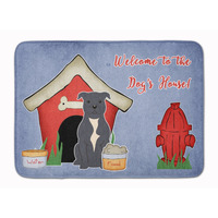 "Caroline's Treasures Dog House Staffordshire Bull Terrier Floor Mat, 19"" x 27"", Multicolor"