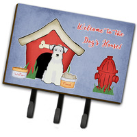 "Caroline's Treasures Dog House Collection Miniature Schanuzer White Leash or Key Holder BB2807TH68, Triple"