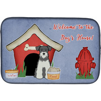 "Caroline's Treasures Dog House Collection Miniature Schanuzer Salt and Pepper Dish Drying Mat, 14"" x 21"""