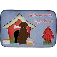"Caroline's Treasures BB2810DDM Dish Drying Mat, 14"" x 21"", Dog House"