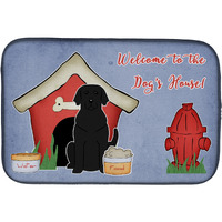 "Caroline's Treasures Dog House Collection Black Labrador Dish Drying Mat, 14"" x 21"""