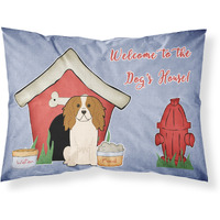 Caroline's Treasures Dog House Collection Cavalier Spaniel Fabric Standard Pillowcase BB2812PILLOWCASE