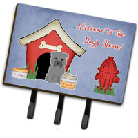 "Caroline's Treasures Dog House Collection Glen of Imal Grey Leash or Key Holder BB2813TH68, Triple"