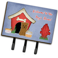 "Caroline's Treasures Dog House Collection Glen of Imal Tan Leash or Key Holder BB2814TH68, Triple, Multicolor"