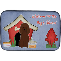 "Caroline's Treasures Dog House Collection Irish Water Spaniel Dish Drying Mat, 14"" x 21"""