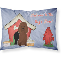 "Caroline's Treasures Dog House Collection Irish Water Spaniel Fabric Standard Pillowcase BB2817PILLOWCASE, Multicolor"