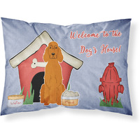 "Caroline's Treasures Dog House Collection Irish Setter Fabric Standard Pillowcase BB2818PILLOWCASE, Multicolor"