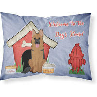 Caroline's Treasures Dog House Collection German Shepherd Fabric Standard Pillowcase BB2821PILLOWCASE