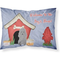 "Caroline's Treasures Dog House Collection Poodle Silver Fabric Standard Pillowcase BB2822PILLOWCASE, Multicolor"