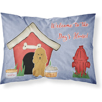 "Caroline's Treasures Dog House Collection Poodle Tan Fabric Standard Pillowcase BB2823PILLOWCASE, Multicolor"