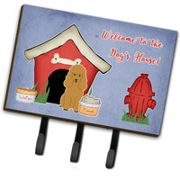 "Caroline's Treasures Dog House Collection Poodle Tan Leash or Key Holder BB2823TH68, Triple"