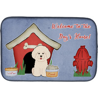 "Caroline's Treasures Dog House Collection Bichon Frise Dish Drying Mat, 14 x 21"