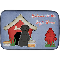 "Caroline's Treasures Dog House Collection Briard Black Dish Drying Mat, 14"" x 21"""