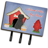 "Caroline's Treasures Dog House Collection Briard Black Leash or Key Holder BB2835TH68, Triple, Multicolor"