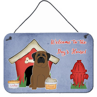 "Caroline's Treasures Dog House Collection Bullmastiff Wall or Door Hanging Prints BB2838DS812, 8HX12W"