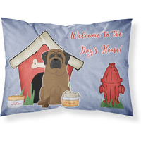 "Caroline's Treasures Dog House Collection Bullmastiff Fabric Standard Pillowcase BB2838PILLOWCASE, Multicolor"