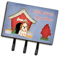 "Caroline's Treasures Dog House Collection Shih Tzu Red White Leash or Key Holder BB2841TH68, Triple, Multicolor"