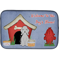 "Caroline's Treasures Dog House Collection Bedlington Terrier Blue Dish Drying Mat, 14"" x 21"""