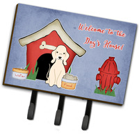 "Caroline's Treasures Dog House Collection Bedlington Terrier Sandy Leash or Key Holder BB2845TH68, Triple"
