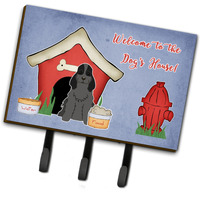 "Caroline's Treasures Dog House Collection Cocker Spaniel Black Leash or Key Holder BB2846TH68, Triple"