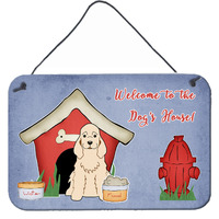 "Caroline's Treasures Dog House Collection Cocker Spaniel Buff Wall or Door Hanging Prints BB2848DS812, 8HX12W, Multicolor"