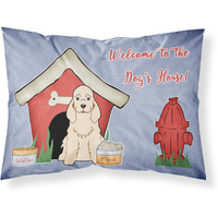 Caroline's Treasures Dog House Collection Cocker Spaniel Buff Fabric Standard Pillowcase BB2848PILLOWCASE